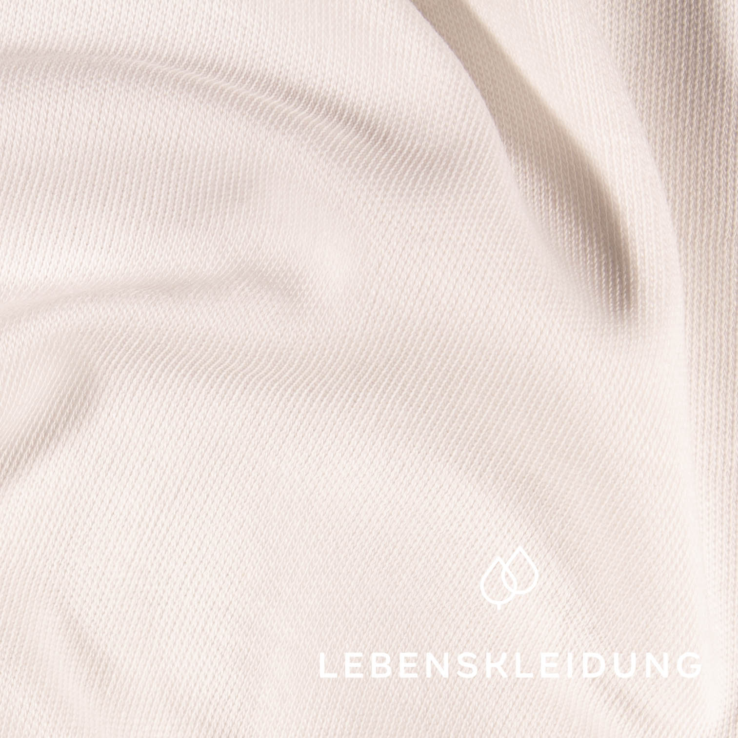 Organic Pima Interlock Fabric - White – Close-up