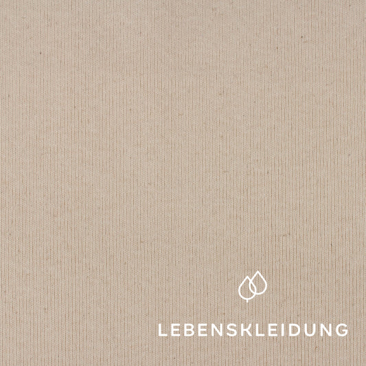 Bio Rib 100 - Ecru – Detailansicht