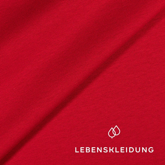 Organic rib knit fabric - Chili sample