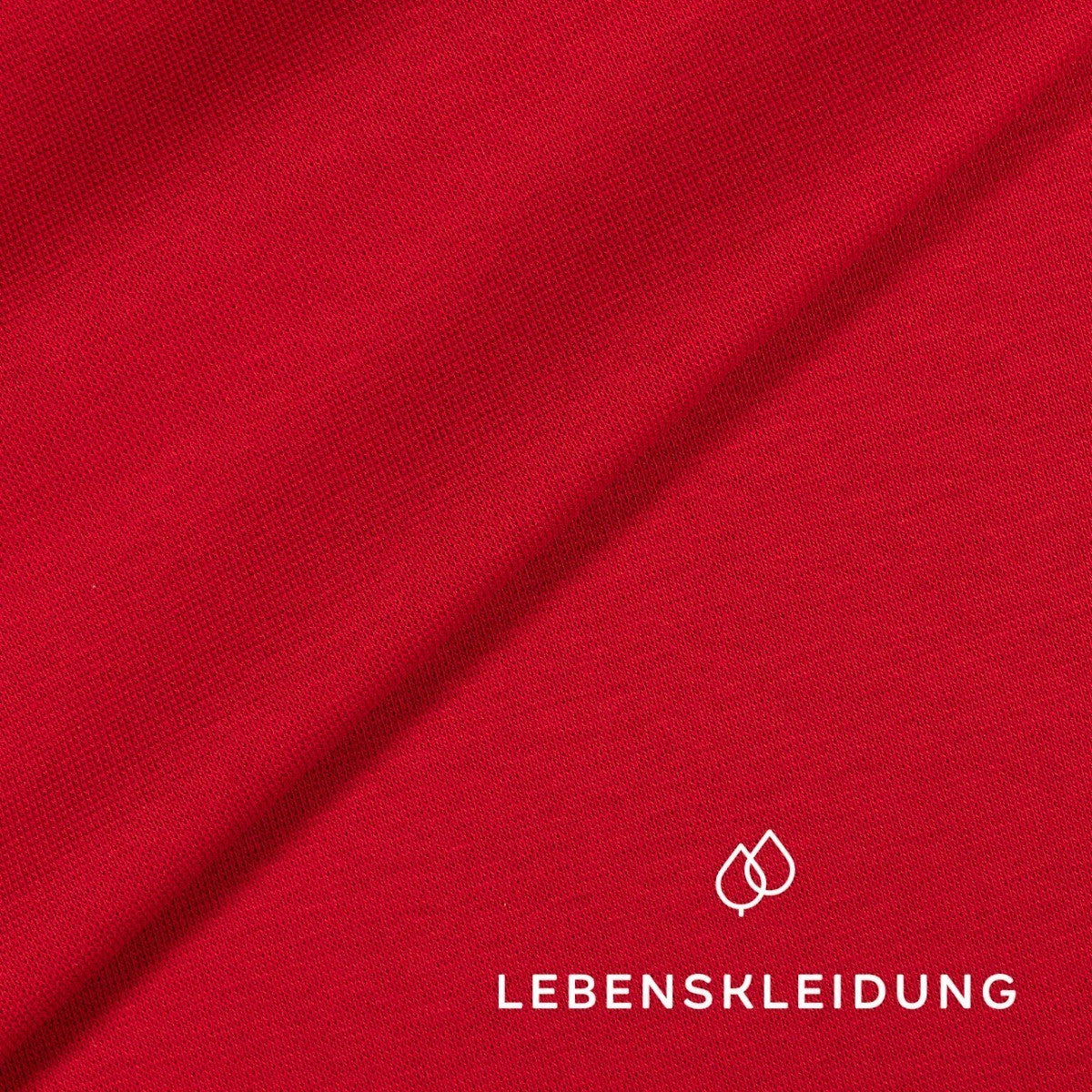 Organic rib knit fabric - Chili