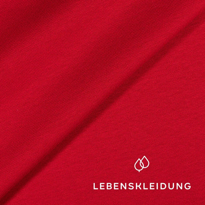 Organic rib knit fabric - Chili