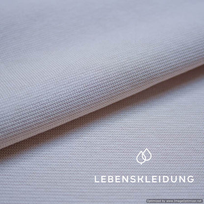 Tissu côtelé biologique - échantillon taupe clair – Vue détaillée