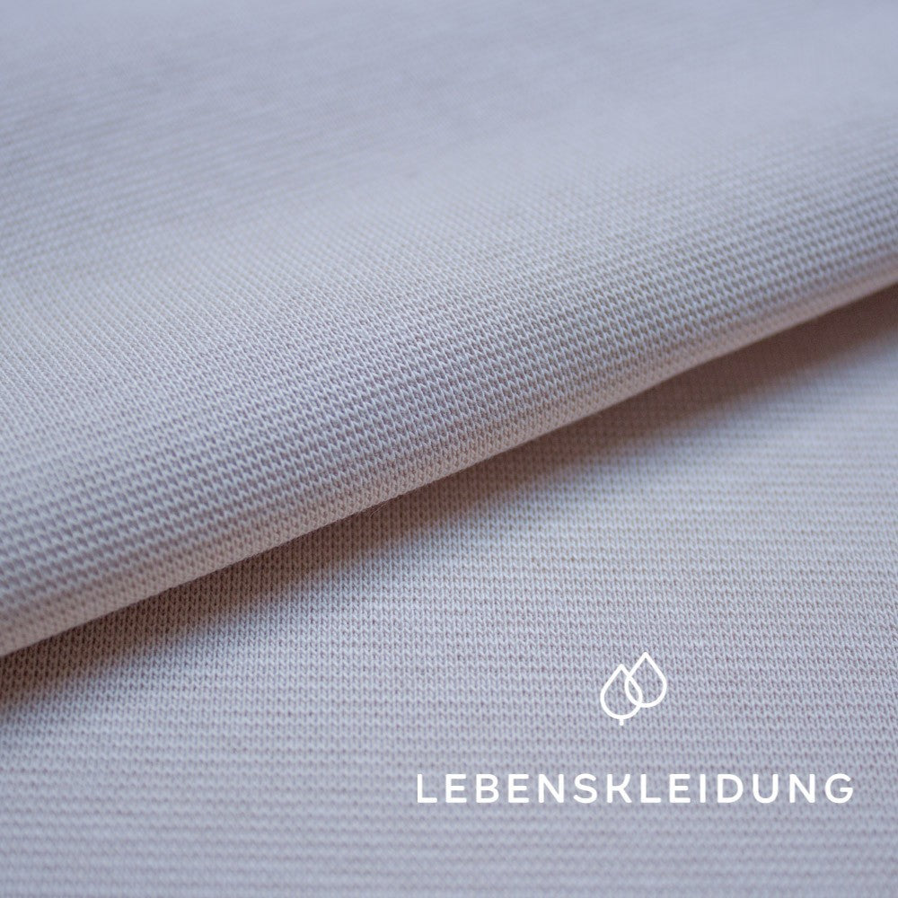 Bio Bündchen Stoff - Light Taupe