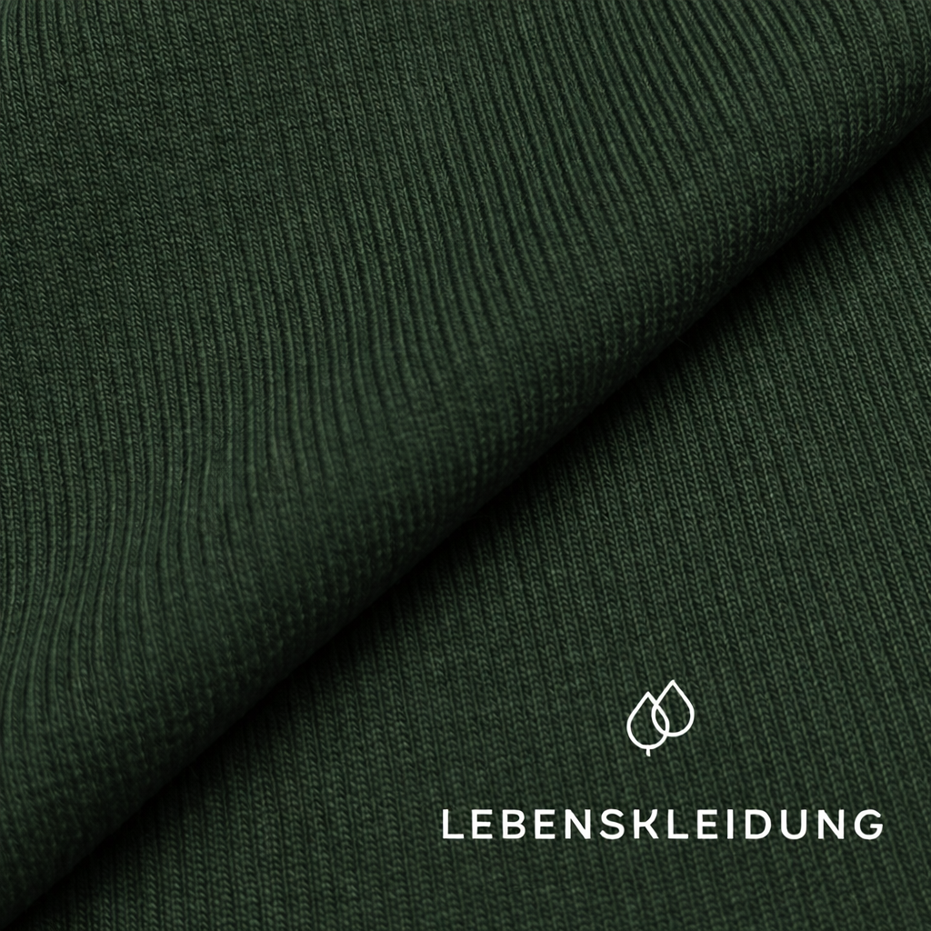 Organic RIB 2x1 (Cuffs) - Maple Green