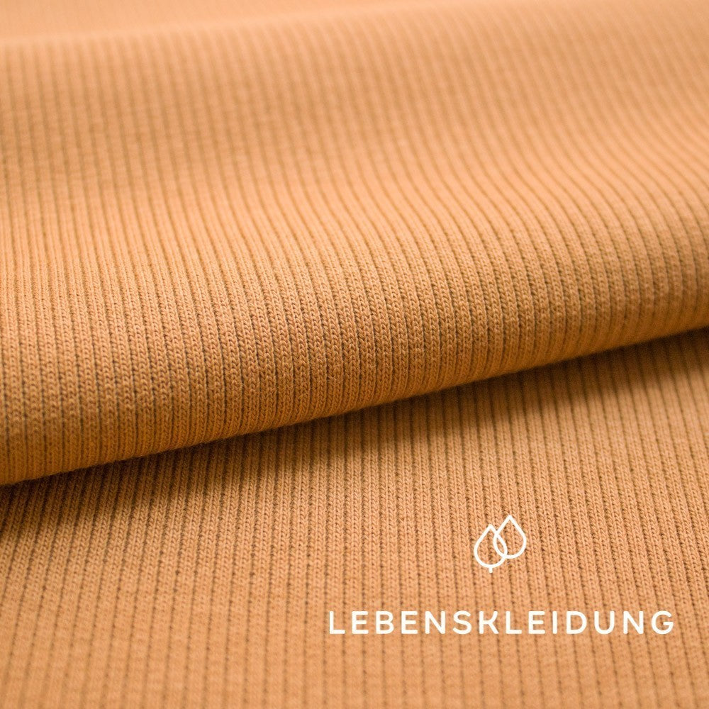 Bio Bündchen Stoff - Almond