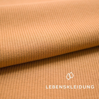 Bio Bündchen Stoff - Almond