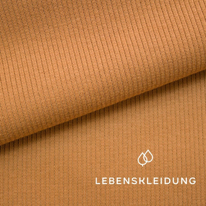 Bio Bündchen Stoff - Almond Muster – Detailansicht