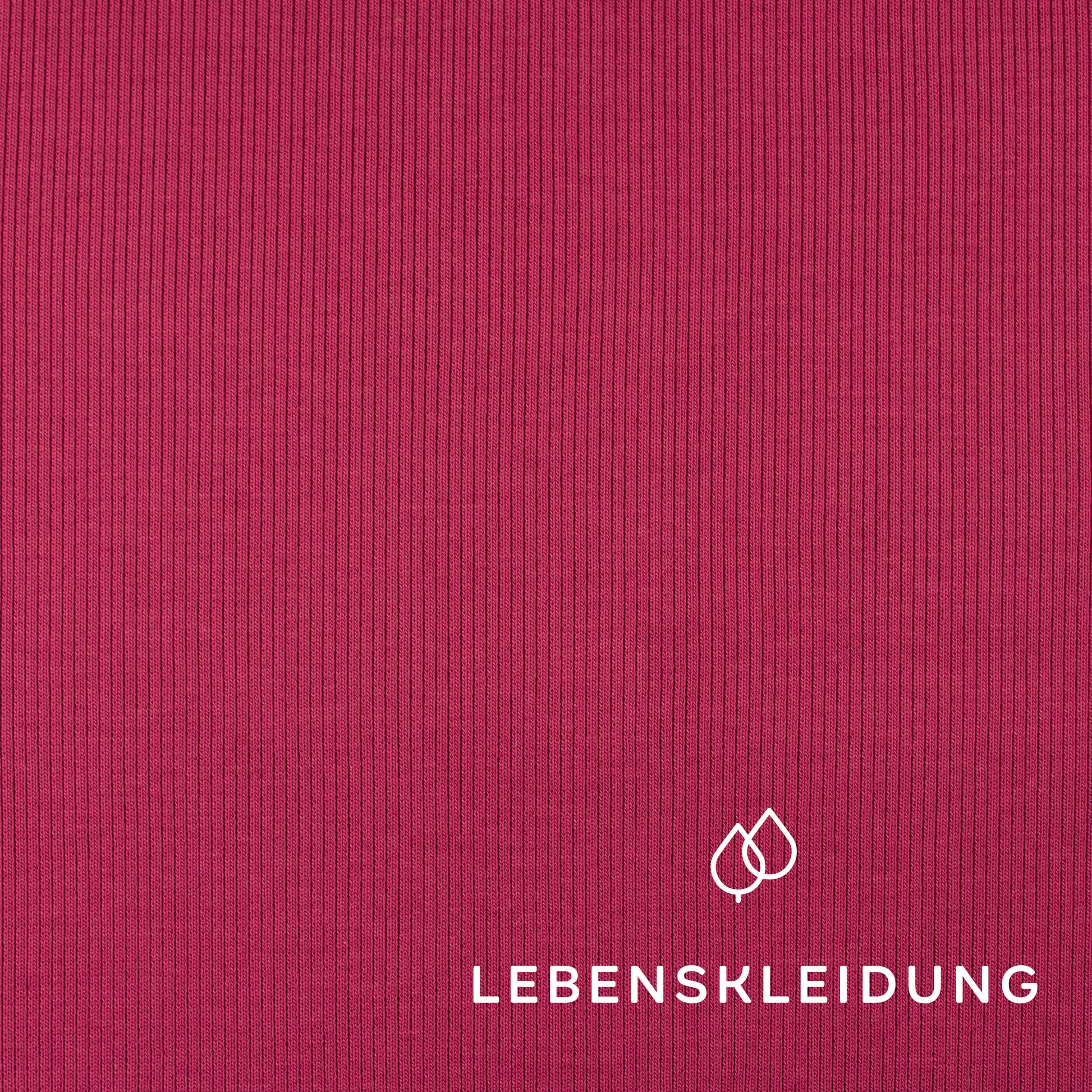 Bio Bündchen Stoff - Hibiscus – Detailansicht