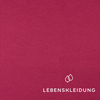Bio Bündchen Stoff - Hibiscus – Detailansicht