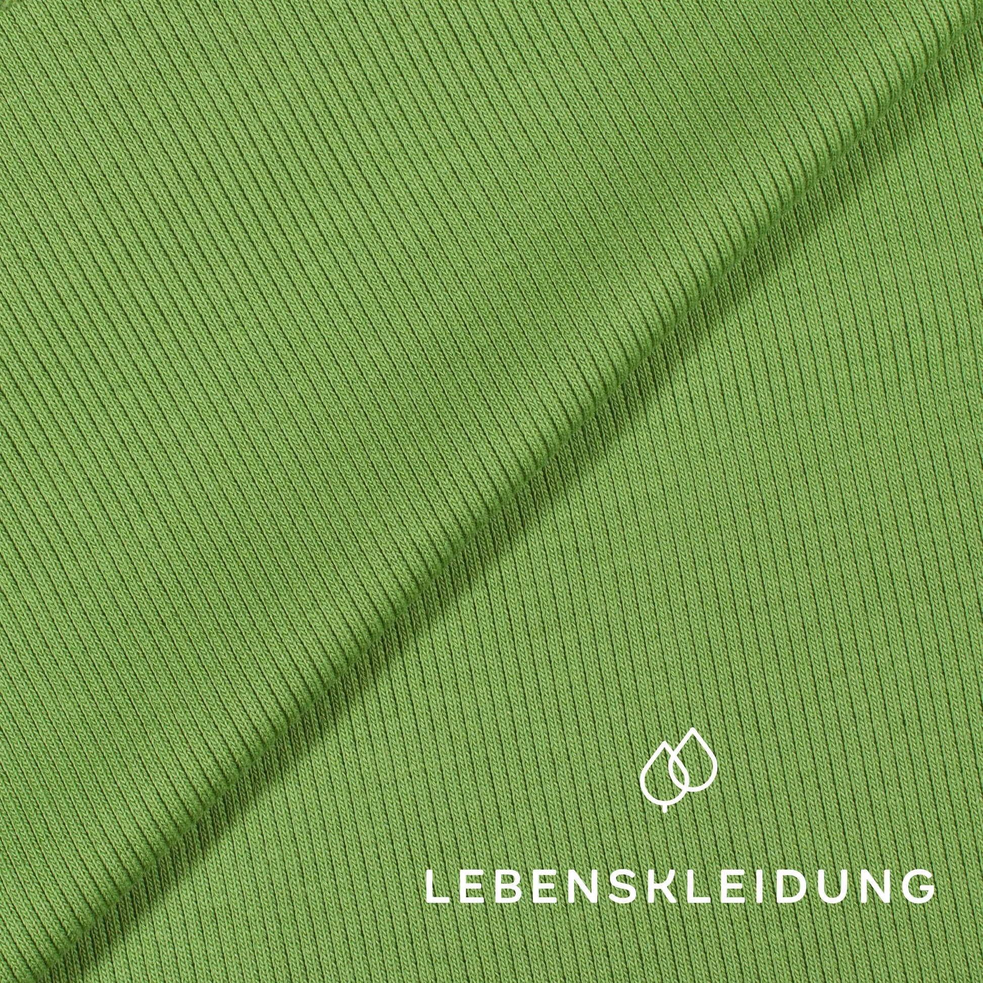 Organic ribbing fabric - Opuntia Green