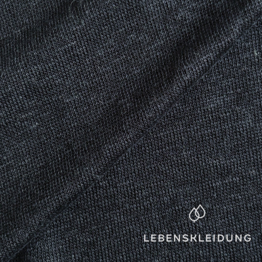 Re-Life Organic Linen Jersey Fabric - Navy sample