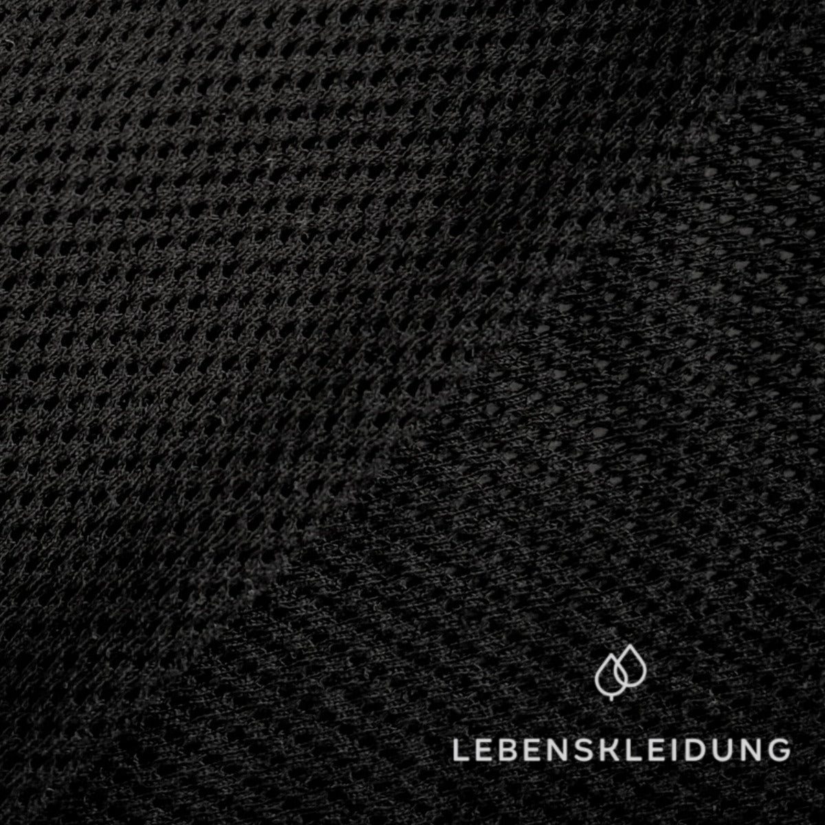 Re-Life Bio-Baumwolle Raschelspitze – Mesh Stoff - Schwarz Muster