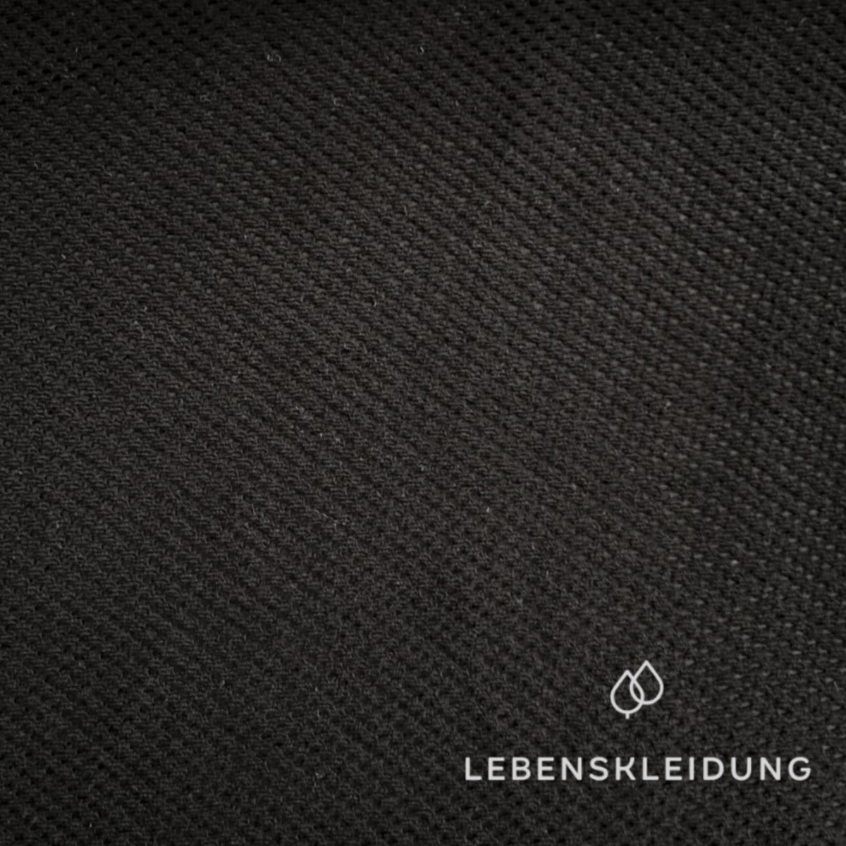 Re-Life Bio-Baumwolle Raschelspitze – Mesh Stoff - Schwarz Muster – Nahaufnahme