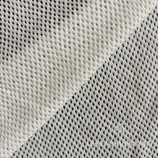Re-Life Organic Cotton raschel Lace – Mesh Fabric - Ecru sample