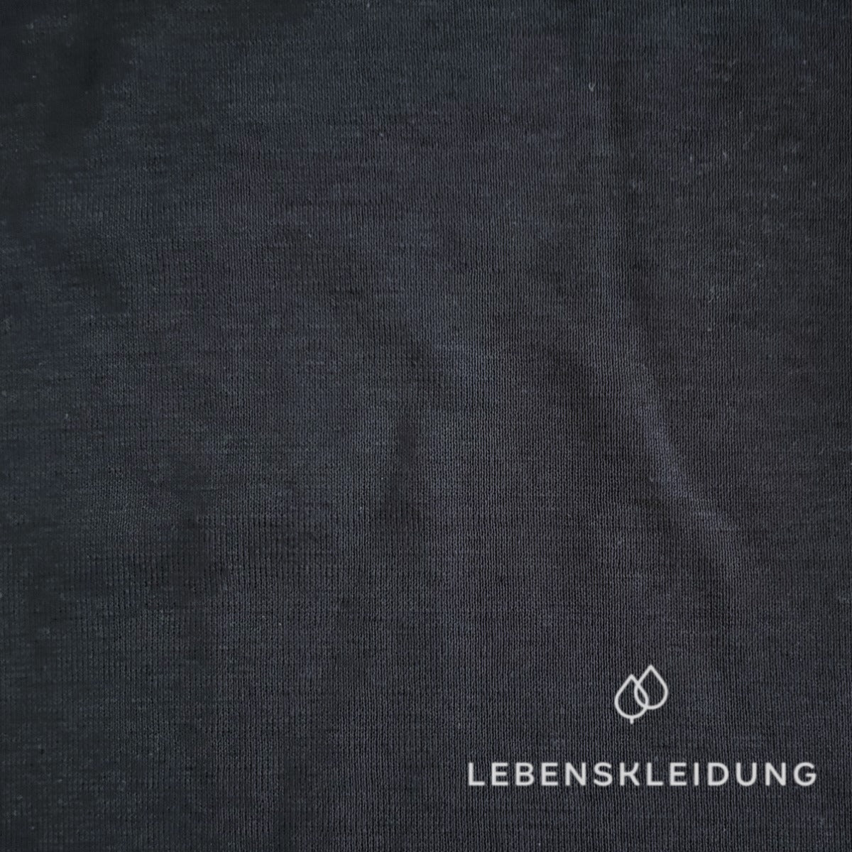 Re-Life Fine Organic Cotton Ribbed Cuffs 1x1 - Navy – Close-up