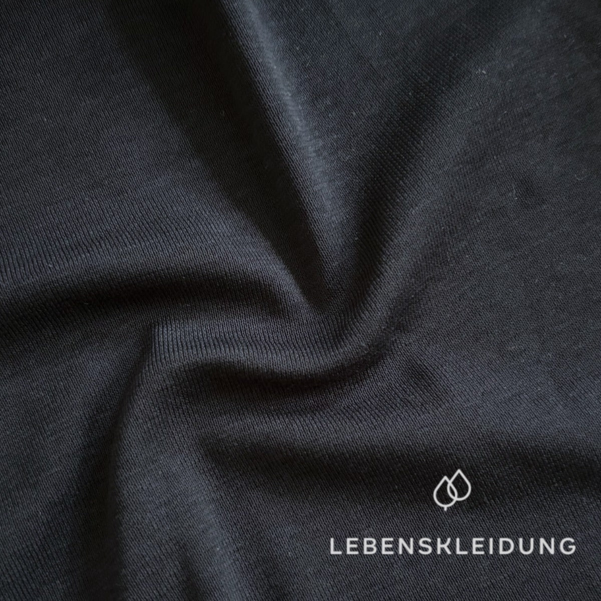 Re-Life Fine Organic Cotton Ribbed Cuffs 1x1 - Navy – Detail view