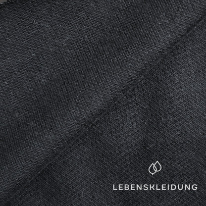 Re-Life Bio-Baumwolle Noppen-Strickfrottee - Marine – Detailansicht