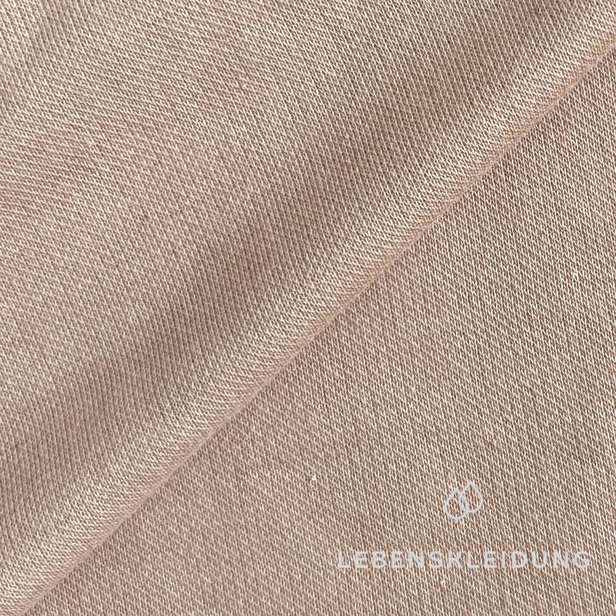 Re-Life Bio-Baumwolle Noppen-Strickfrottee - Sand – Nahaufnahme