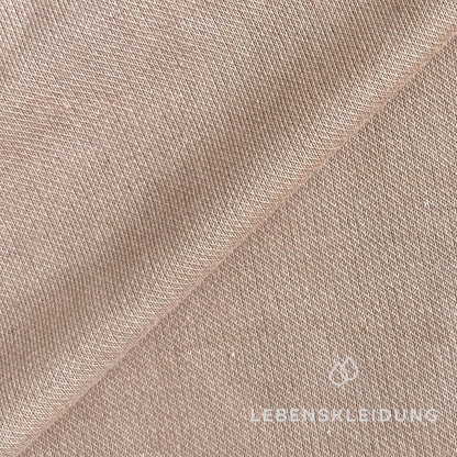 Re-Life Bio-Baumwolle Noppen-Strickfrottee - Sand – Nahaufnahme