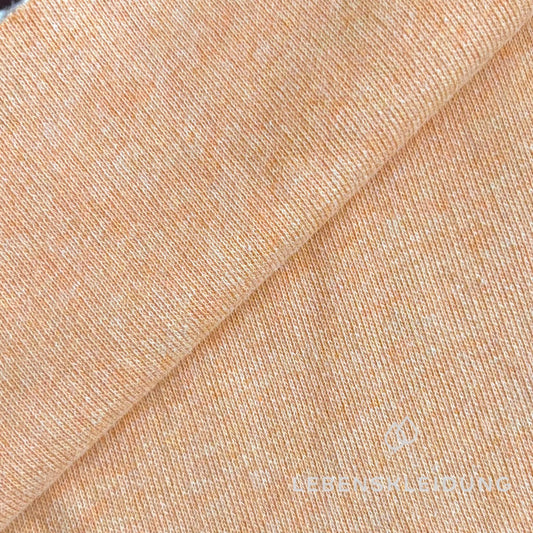 Re-Life Soft Organic Cotton Brushed Sweatshirt Fabric - Apricot Melange sample