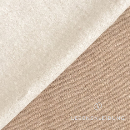 Re-Life Soft Organic Cotton Brushed Sweatshirt Fabric - Sand