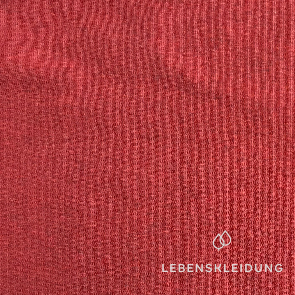 Tissu Re-Life en coton biologique doux et extensible pour sweat-shirt bébé - Mélange cerise – Gros plan