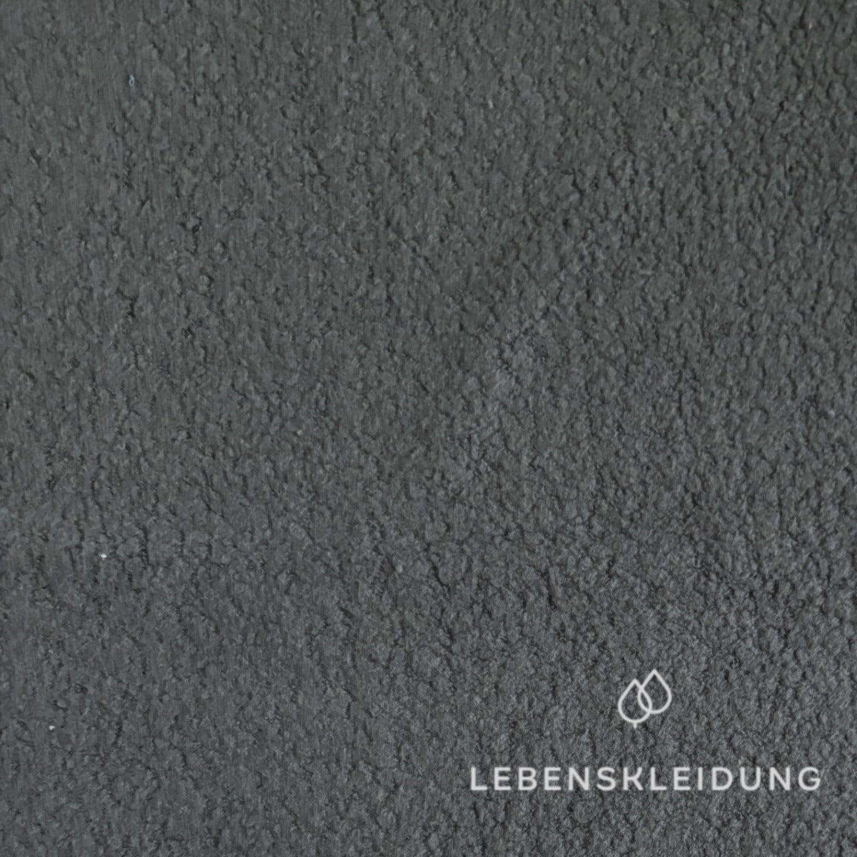 Re-Life Soft Teddy Fleece made from 100% Organic Cotton - Slate sample – Detail view