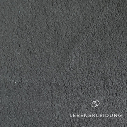 Re-Life Soft Teddy Fleece made from 100% Organic Cotton - Slate sample – Detail view