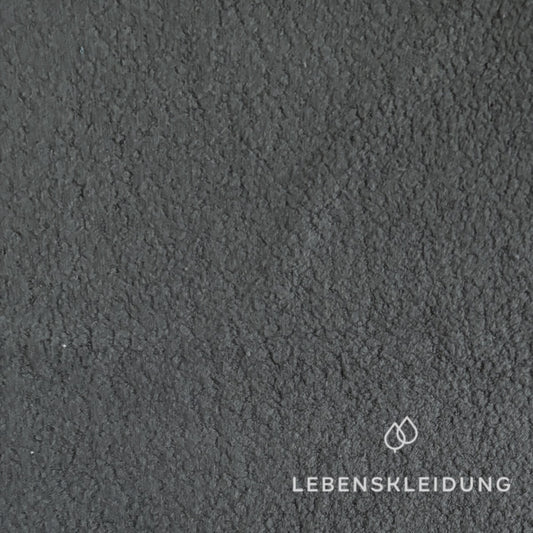 Re-Life Soft Teddy Fleece made from 100% Organic Cotton - Slate sample – Detail view