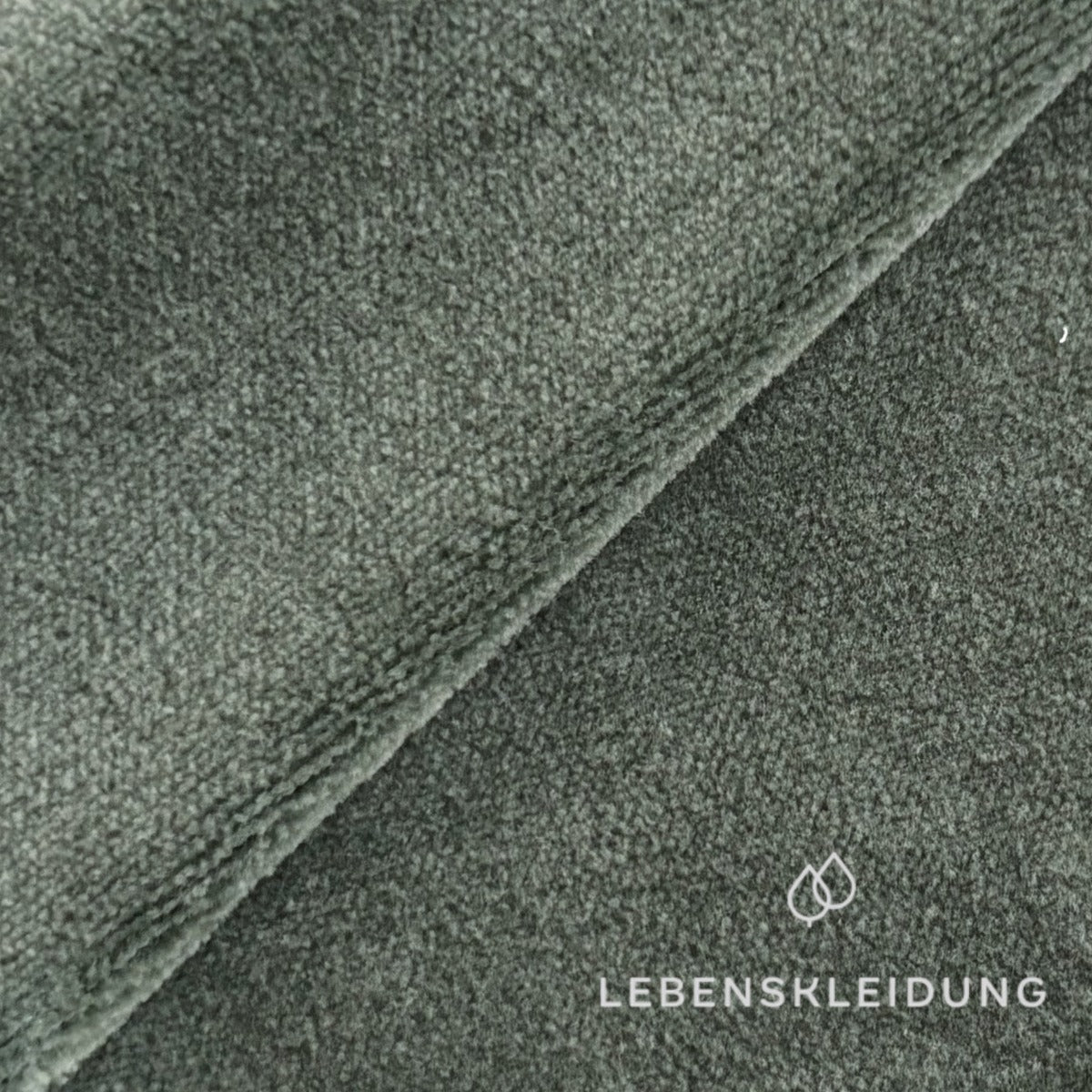 Re-Life Weicher Bio-Baumwolle Nicki Velour - Seagrass