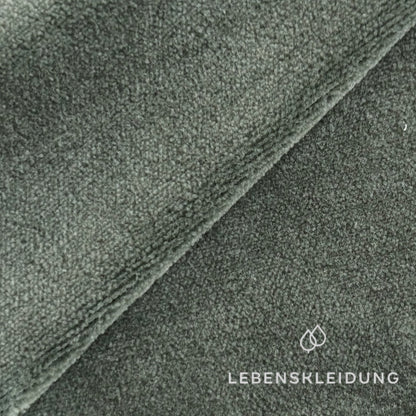 Re-Life Soft Organic Cotton Velour - Seagrass sample