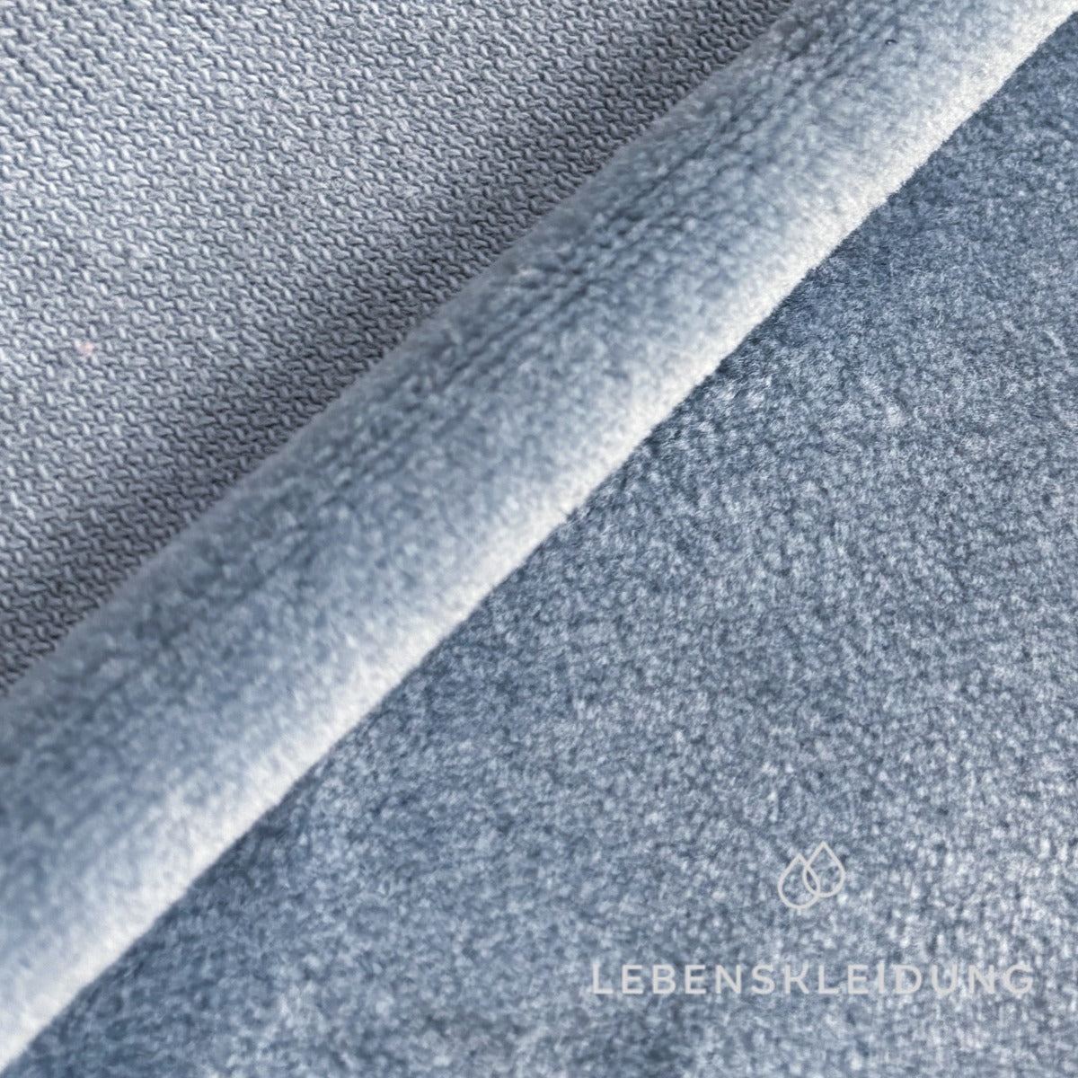 Re-Life Weicher Bio-Baumwolle Nicki Velour - Aquamarine