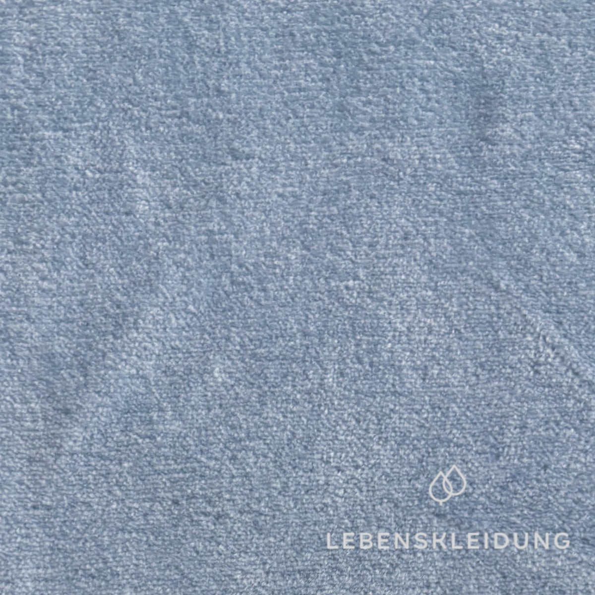 Re-Life Weicher Bio-Baumwolle Nicki Velour - Aquamarine Muster – Nahaufnahme