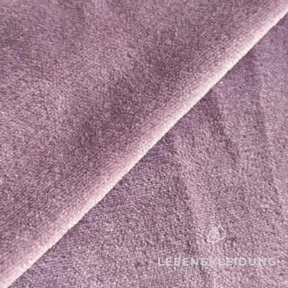 Velours de coton biologique doux Re-Life - Mauve