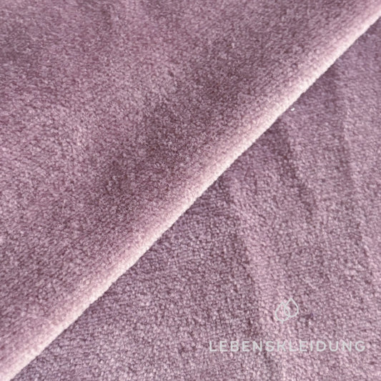 Re-Life Weicher Bio-Baumwolle Nicki Velour - Malve Muster