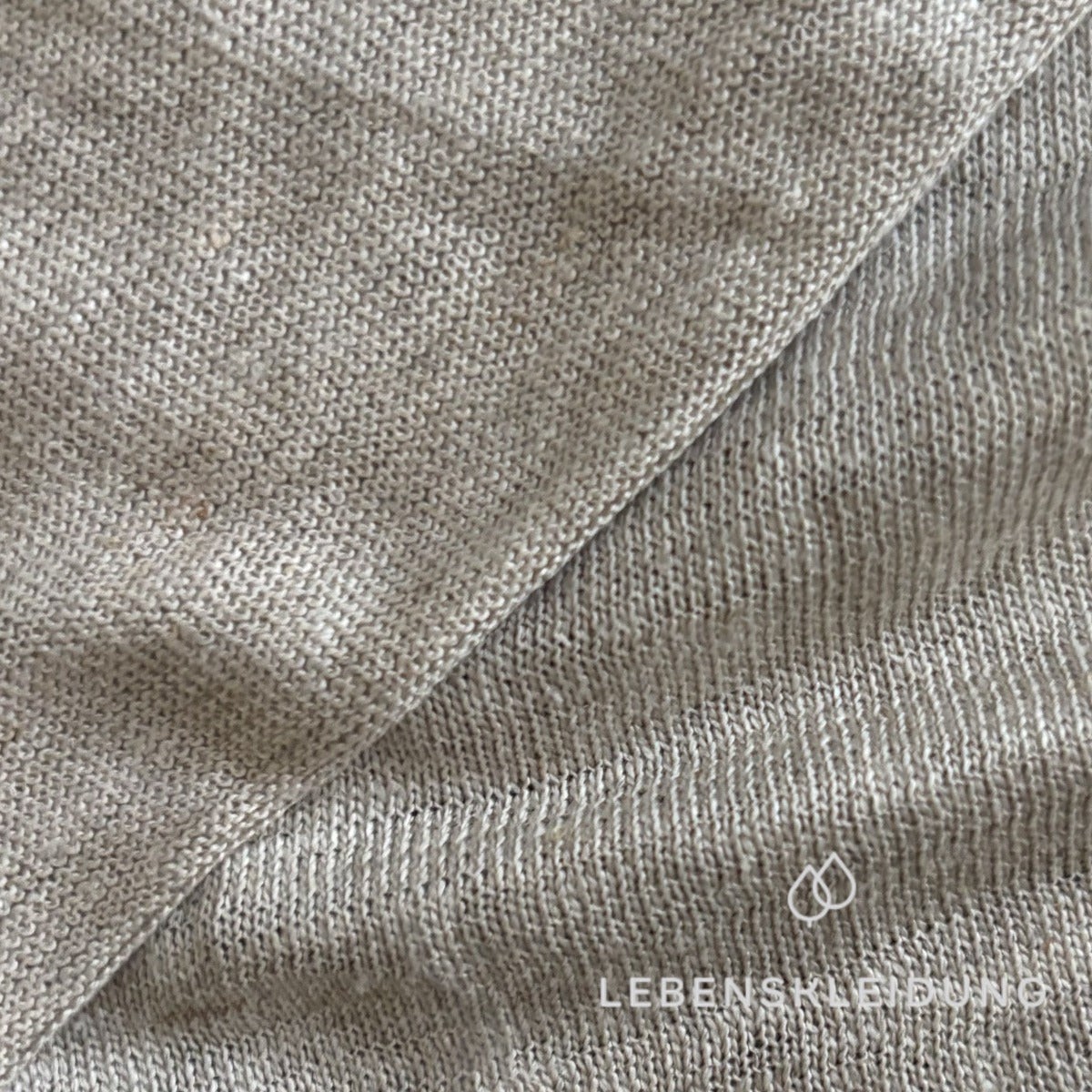 Re-Life Jersey made from 100% hemp - natural – Detail view