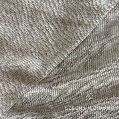 Re-Life Jersey made from 100% hemp - natural – Detail view