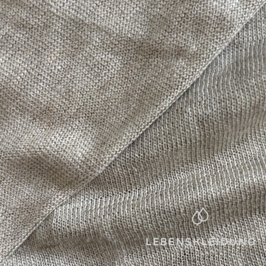 Re-Life Jersey made from 100% hemp - natural sample – Detail view