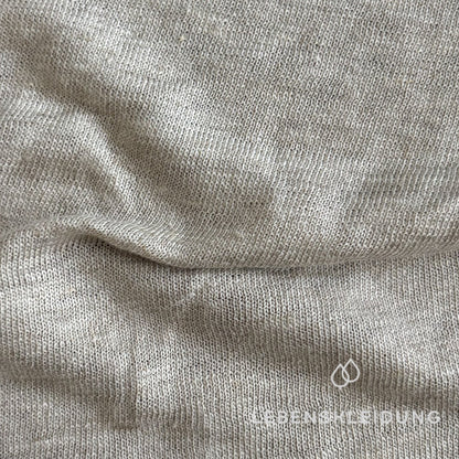 Jersey Re-Life 100 % chanvre - échantillon naturel – Gros plan