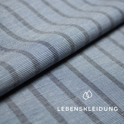 Deadstock Oxford Fabric - Black Blue sample