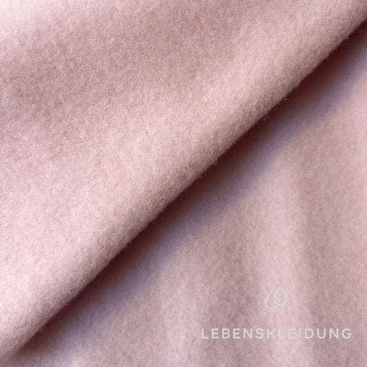 Re-Life Cozy Organic Merino Wool Fleece - Rose sample