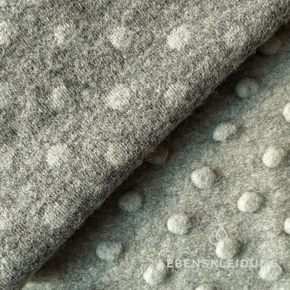 Re-Life Dotted Organic Wool Felt made from Organic Wool and Organic Cotton - Sage – Close-up