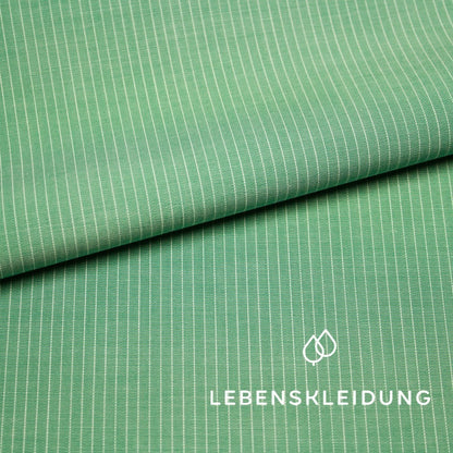 Deadstock Poplin - Green White – Detail view