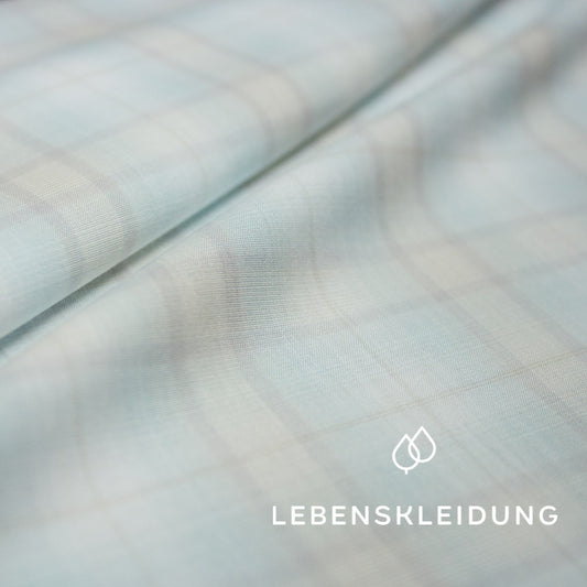 Deadstock Popeline - Caro Grey – Detailansicht