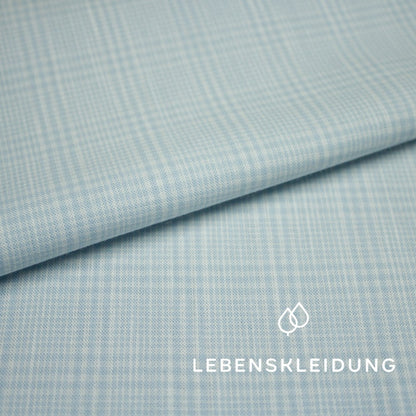 Deadstock Poplin - Soft Blue White sample