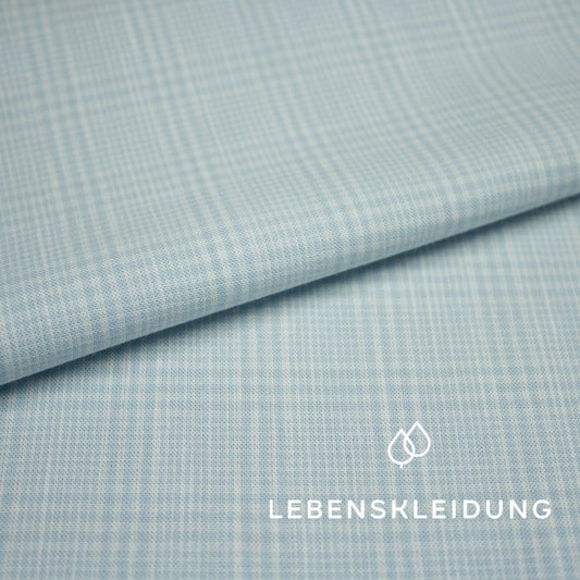 Deadstock Poplin - Soft Blue White sample