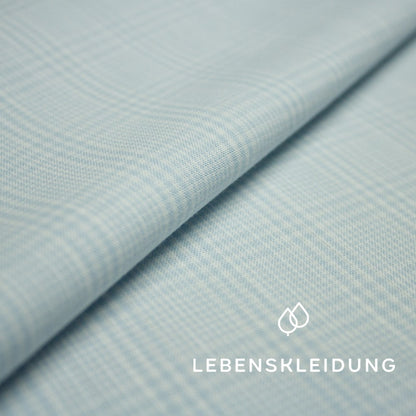 Deadstock Poplin - Soft Blue White sample – Detail view