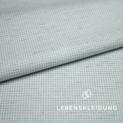 Deadstock Oxford Fabric - Light Blue White sample – Detail view