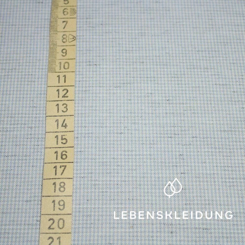 Deadstock Oxford Fabric - Light Blue White sample – Close-up