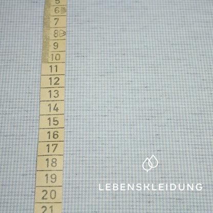 Deadstock Oxford Fabric - Light Blue White sample – Close-up